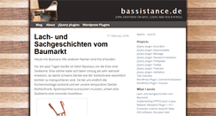 Desktop Screenshot of bassistance.de