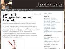 Tablet Screenshot of bassistance.de